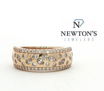 14kt Yellow Gold Multi-Shape Diamond Band
