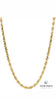 14kt Yellow Gold 22" Rope Chain