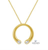 14kt Yellow Gold Pear Shaped Diamond Necklace