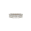 14kt White Gold Diamond V-Contour Band (0.54ct)