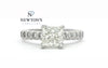 14kt White Gold Princess Cut Diamond Engagement Ring