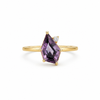 14kt Yellow Gold Geometric Spinel & Diamond Ring