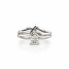 Estate 14kt White Gold Princess Cut Diamond Ring