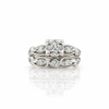 Estate 14kt White Gold Diamond Bridal Set
