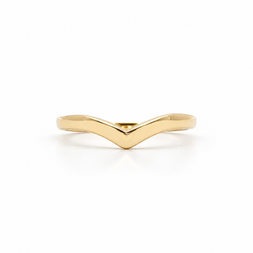 Estate 14kt Yellow Gold Contour Band