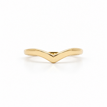 Estate 14kt Yellow Gold Contour Band