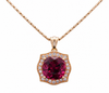14kt Yellow Gold Rubellite Pendant (Pendant Only)