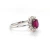 14kt White Gold Ruby and Diamond Fashion Ring