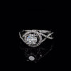 14kt White Gold Halo Diamond Engagement Ring (0.71ctr)