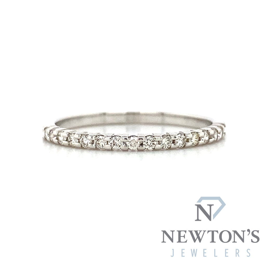 14kt White Gold Diamond Stackable Band (0.16ct)