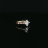 14kt Yellow Gold Marquise Diamond Engagement Ring