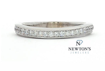 14kt White Gold Diamond Band