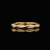 14kt Yellow Gold Twisted Diamond Band