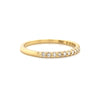 14kt Yellow Gold Diamond Stackable Ring (0.14ct)