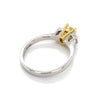 18kt White Gold Yellow and White Diamond Ring