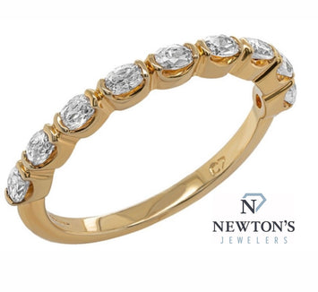 14kt Yellow Gold Oval Diamond Band