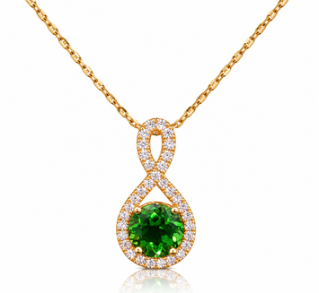 14kt Yellow Gold Chrome Tourmaline Pendant (Pendant only)