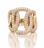 18kt Yellow Gold Diamond Fashion Ring