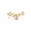 14kt Yellow Gold Mix Diamond Contour Ring (0.80ct)