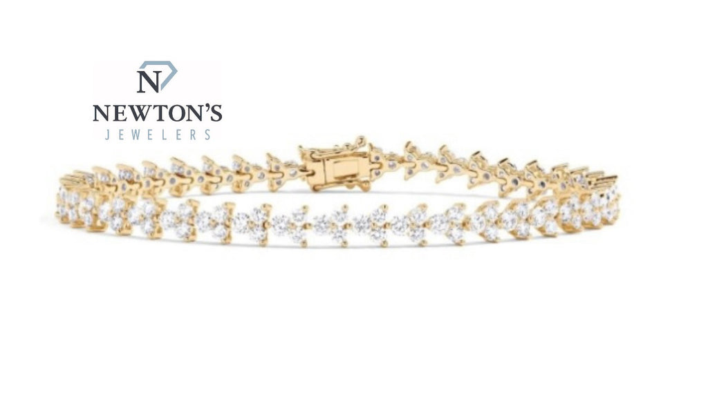 18kt Yellow Gold Diamond Couture Statement Bracelet