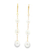 14kt Yellow Gold Freshwater Pearl Dangle Earrings