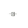 14kt White Gold Illusion Diamond Halo Ring