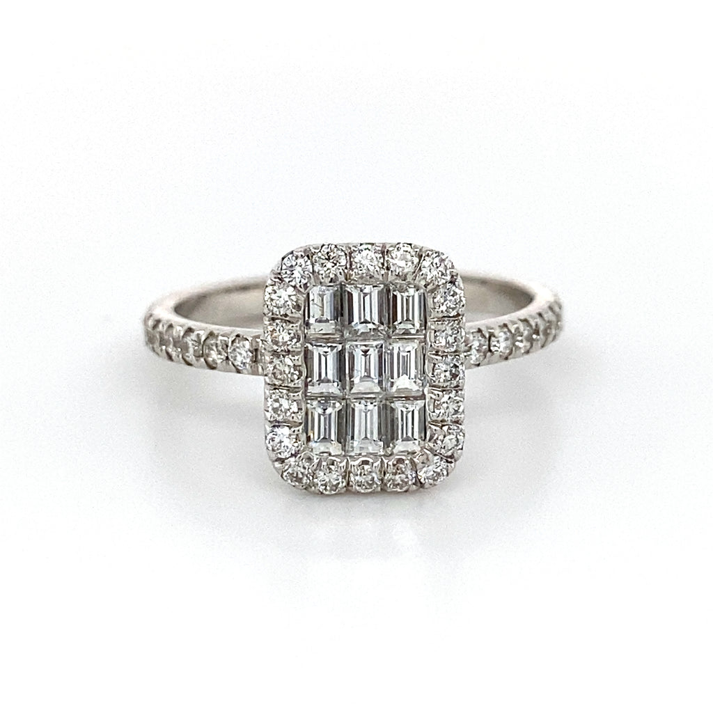 18kt White Gold Baguette Diamond Ring (1.00ct)