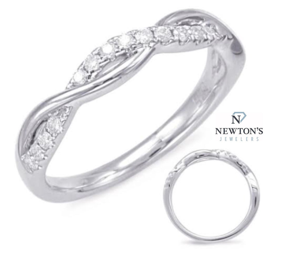 14kt White Gold Diamond Band
