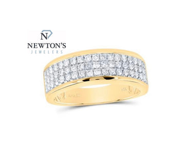 14kt Yellow Gold Pave Diamond Band