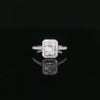 14kt White Gold Illusion Diamond Halo Ring