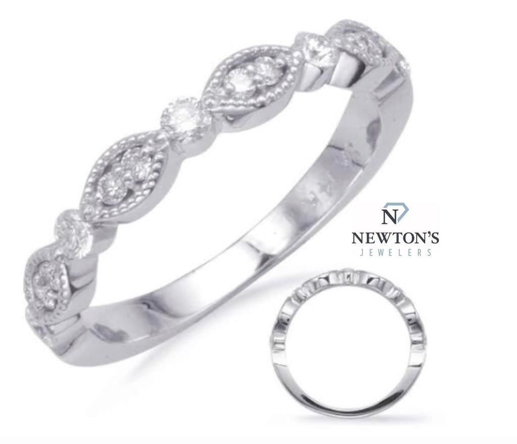 14kt White Gold Diamond Band