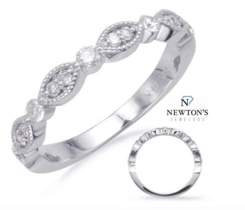 14kt White Gold Diamond Band