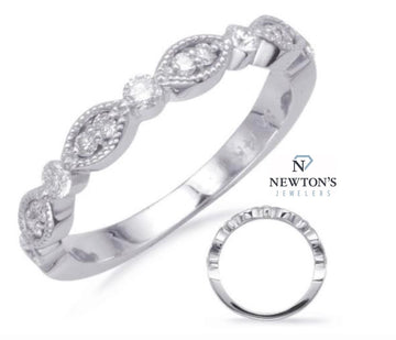 14kt White Gold Diamond Band