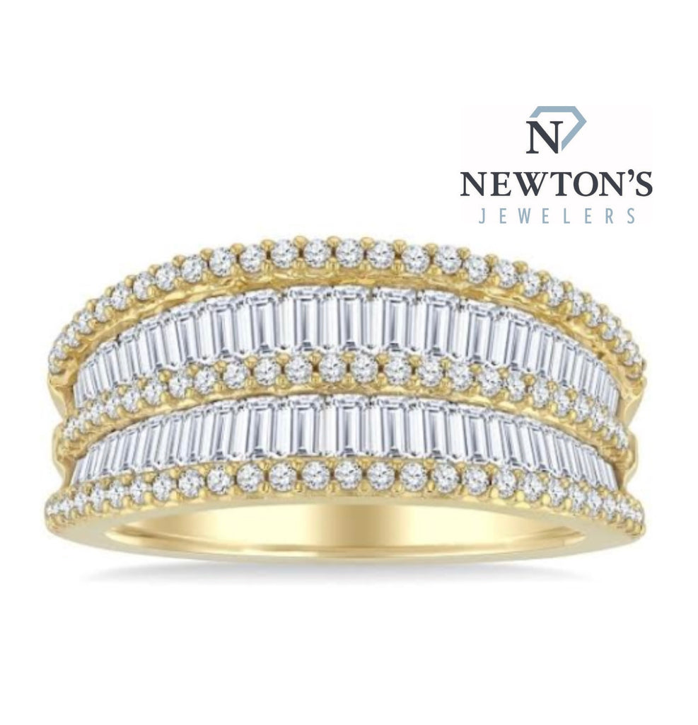 14kt Yellow Gold Diamond Band