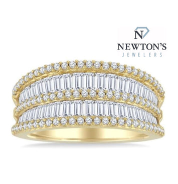 14kt Yellow Gold Diamond Band