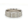 Gents 14kt White Gold Diamond Band