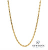 10kt Yellow Gold Diamond Cut Rope Chain