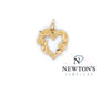 Estate 14kt Yellow Gold Heart Pendant