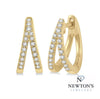 10kt Yellow Gold Split Huggies