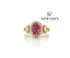 18kt Yellow Gold Padparadscha Sapphire Ring