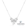 18kt White Gold Bow Tie Pendant