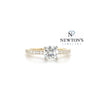 14kt Yellow Gold Round Engagement Ring