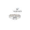 14kt White Gold Round Brilliant Engagement Ring