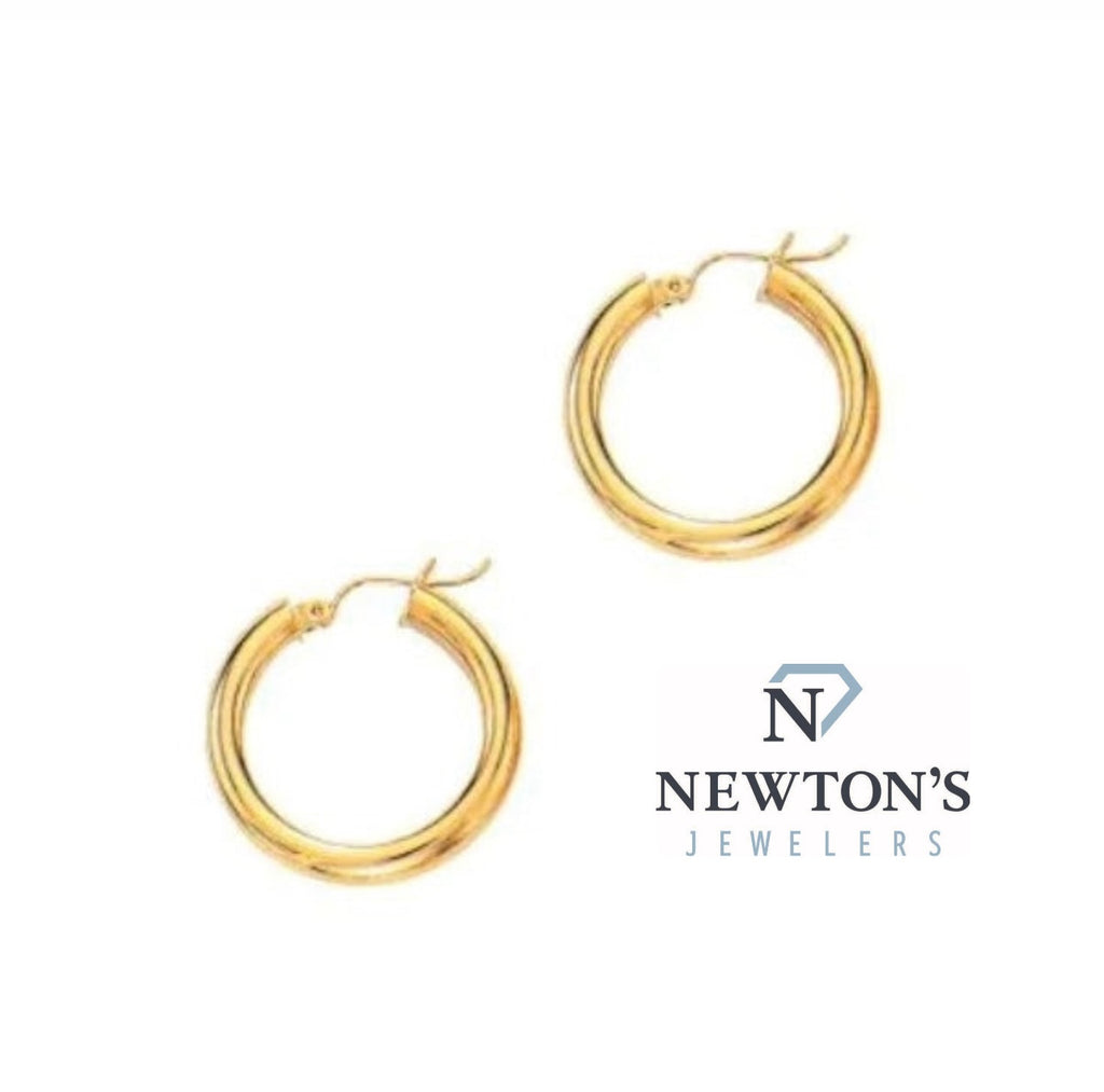 14kt Yellow Gold Hoop Earings