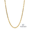 14kt Yellow Gold Diamond Cut Rope