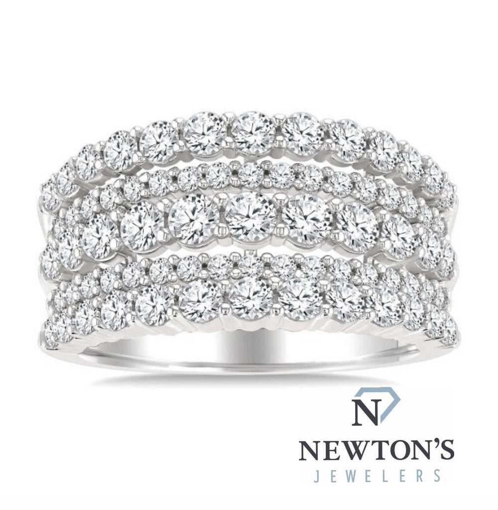 14kt White Gold Diamond Band
