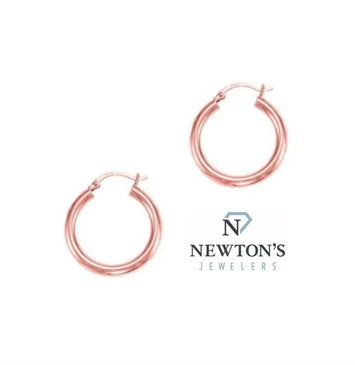 14kt Rose Gold Hoop Earings