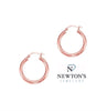 14kt Rose Gold Hoop Earings