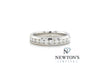 Estate 14kt White Gold Diamond Channel Band