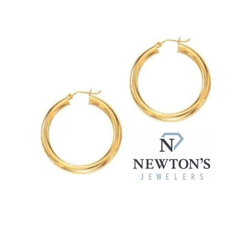 14kt Yellow Gold Hoop Earrings